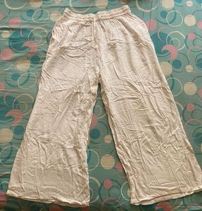Wide Leg White Pants