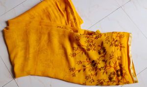 printed daily wear saree with blouse