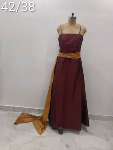Elegant Maroon Gown