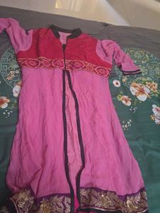 Pink Embroidered Kurta