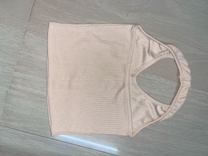 Cute Beige Tank Top