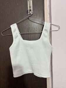 White Crop Top