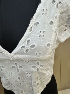White Crop Top