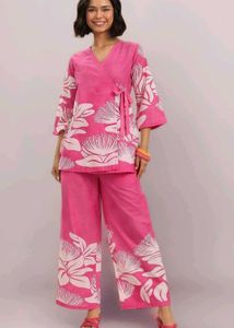 Cord Set For Women Stylish M Size Pink