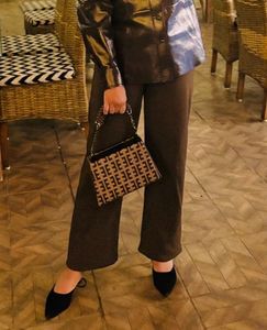 Chic Monogram Braided Handle Shoulder Bag