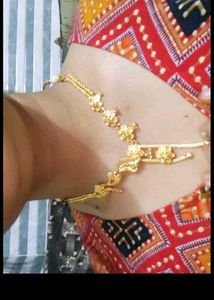 Jwellery Set With Earning Golden Polish New