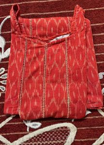 Stylish Reddish Orange Kurti/Dress