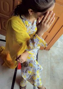 Long Kurta With Duppatta And Trouser