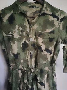 Camouflage Shirt Dress