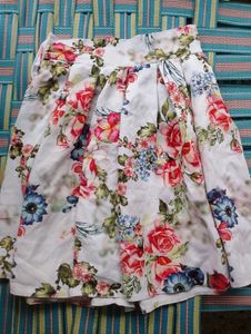 Floral  midi skirt