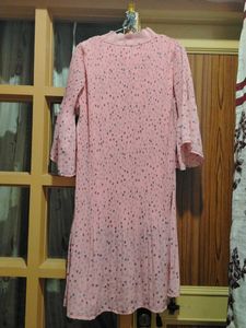 Pink Printed Dress