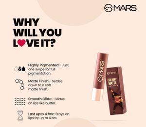 MARS Ultra Pigmented Creamy Matte Lipstick