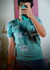 Green T-shirt For Men 🟢 (Round-Neck)
