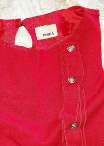 Mini Red Dress, Size Small