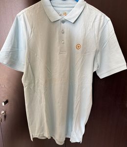 Louis Philippe Men’s Blue Polo T-Shirt