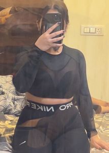 Mesh Long Sleeve Top