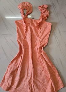 Peach Ruffle Sundress