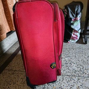 Aristocrat Red Trolley Bag