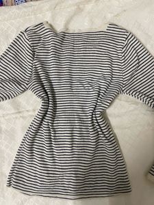 Korean Striped Long Sleeve Top