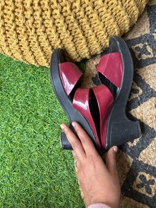 Beautiful Red block  Heels