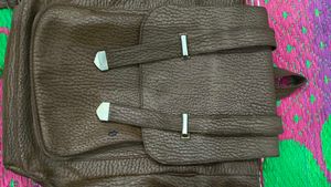 Brown Leather Coat