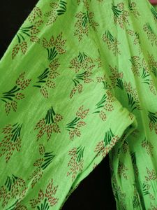 🌿☘️Green Floral Kurta☘️🌿