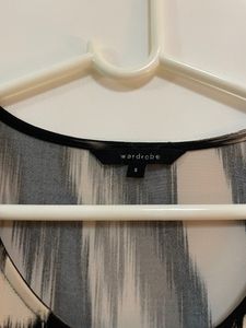 Wardrobe Brand Size S Top In Black &amp; Skin Colour