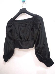 Fancy Black Crop Top