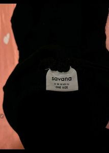 Savana Off-Shoulder Black Top with Bows