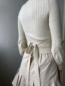 Wrap Knit Sweater Top