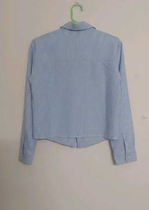 Striped Cropped Shirt