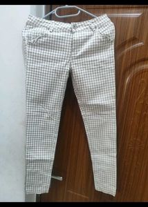Houndstooth Print Pants