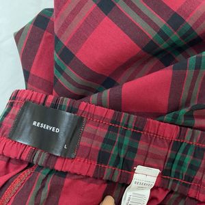 (Imported) Plaid Lounge Tshirt &amp; Shorts