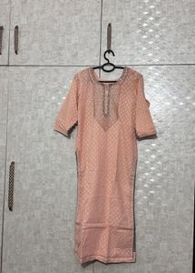 Elegant Peach Kurta Suit Set