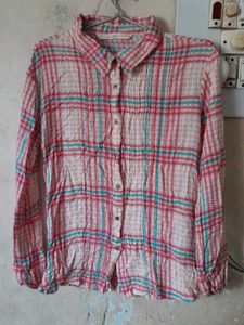 Plaid Button-Down Shirt