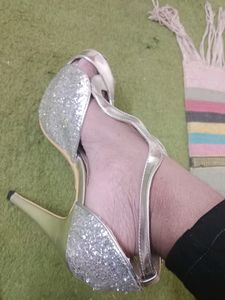 TOTE&#39;S GALLORE Stylish Silver Heel(39)