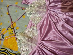Pink Silk Nighty