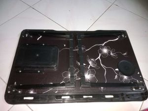Black Laptop Desk with Floral Design