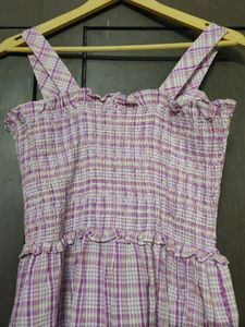 Checkered Iris Darthy Dress