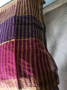 Used MutiColor Kota Saree With Blouse(Stitched)