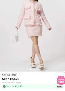 Pink Knit Jacket