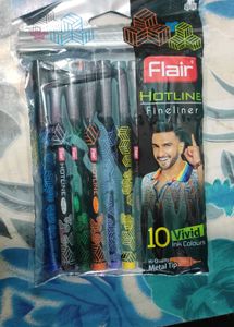 Flair Hotline Fineliners Pack Of 10 Vivid Colors