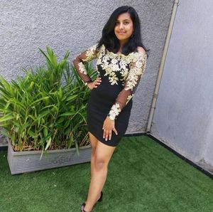 Black & Gold Party Dress