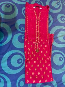 Hot Pink Festive Gown For Sale