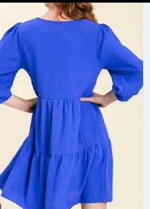 Poplin  blue dress