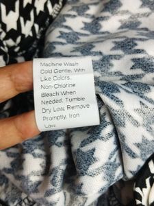 Houndstooth Print Pants