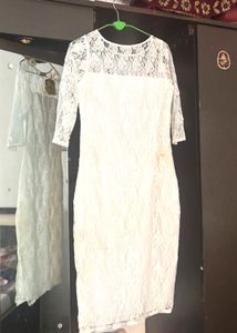 Elegant White Lace Dress