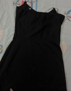 Sleek Black Slit Maxi Dress