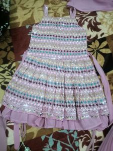 Embroidered Heavy Sharara Suit Inner With Dupatta