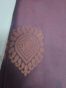 Elegant meroon soft silk saree